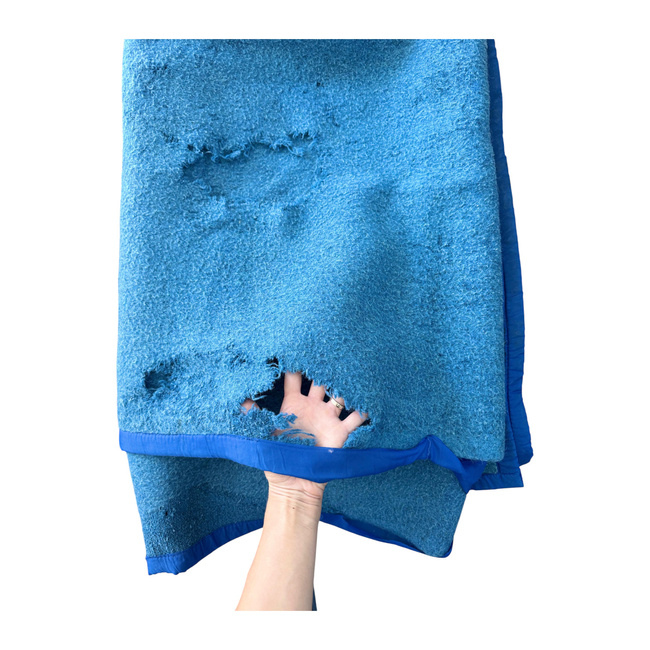 PATURA DE LANA VINTAGE - 140x210 CM - SURPLUS MILITAR ARMATA ROMANA - DEGRADATA