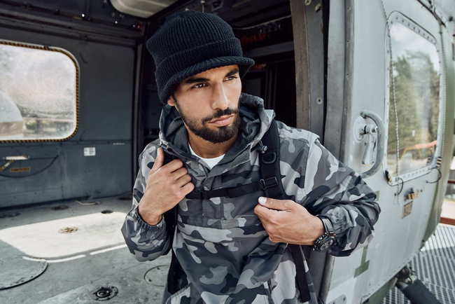 SUMMER WINDBREAKER - GREY CAMO - BRANDIT