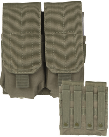 POUCH DUBLU PENTRU ÎNCĂRCĂTOARE - M4/M16 - Mil-tec® - OD