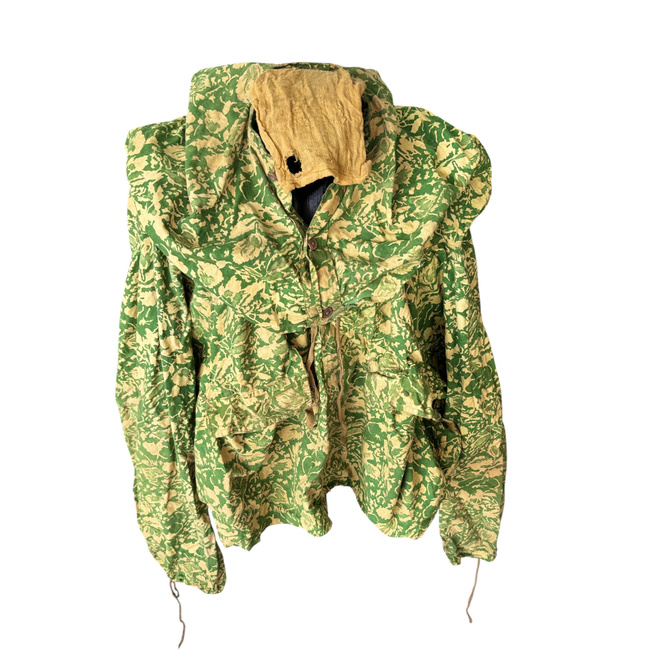 Summer Leaf/Reverse Leaf Camouflage Smock - Model for snipers and scouts - Military surplus from the Romanian Army - Degraded/damaged