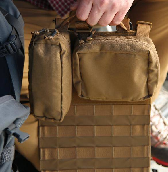 PENAR INSERABIL CU VELCRO - 6 x 18 x 6 CM - CORDURA - Helikon-Tex - VERDE OLIV