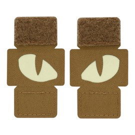 PATCH TIGER EYES LASER CUT (PAIR) - COYOTE - M-TAC