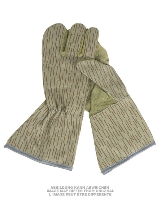 EAST GERMAN CAMO 3-FING.-GLOVES LIKE NEW