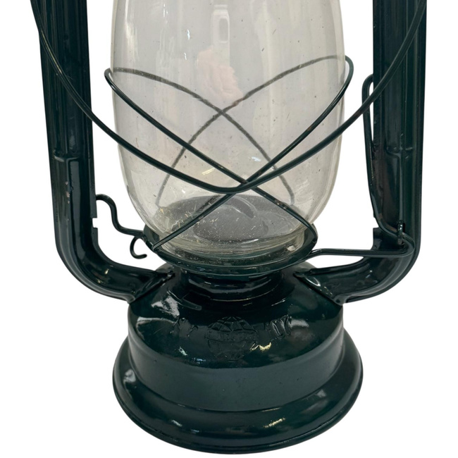 WIND LAMP - METALOGLOBUS - GREEN - MILITARY SURPLUS ROMANIAN ARMY - IN GOOD CONDITION