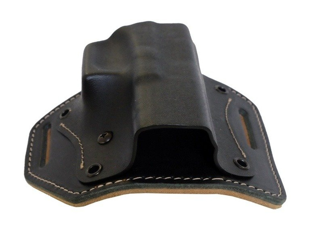 Toc pistol KYDEX OWB Belt Holster With Leather Back Dual Clip Smith & Wesson MP9