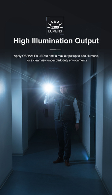 Lanterna tactica puternica P80 Nextorch - Neagra