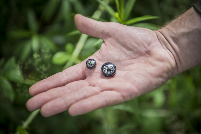 BUTTON COMPASS - LARGE - BLACK - HELIKON