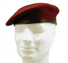 GERMAN ARMY WINE RED BERET USED