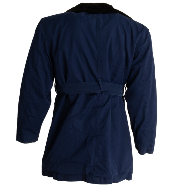 JACHETA PARKA ALBASTRU AVIATIE CU GULER IMBLANIT SI CAPTUSEALA DETASABILE - SURPLUS MILITAR ARMATA ROMANA - UZATA