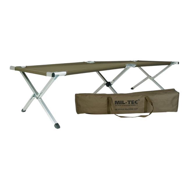 OD US STYLE ALUM. FOLDING COT W. BAG