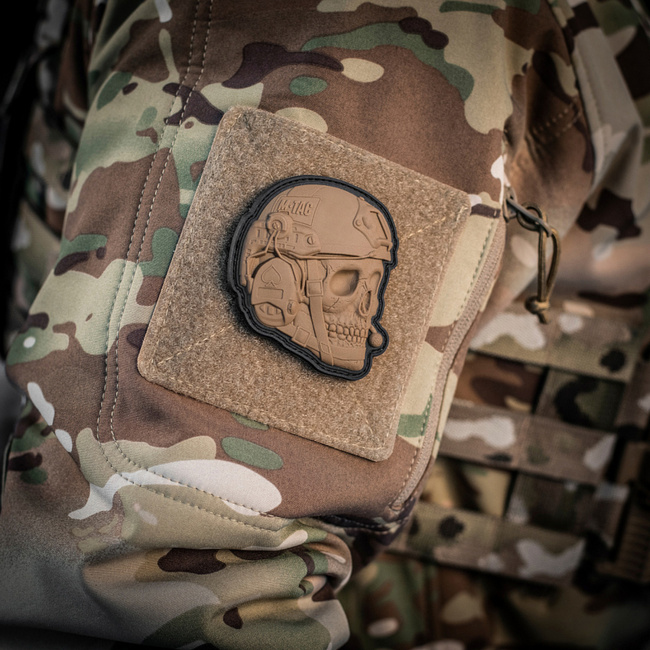OPERATOR SKULL PATCH - 3D PVC - COYOTE - M-TAC
