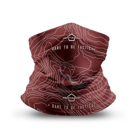 BANDANA  TUBULARA - "SKIRON TOPOGRAPHIC MAP"- Pentagon® - ROSU MARON