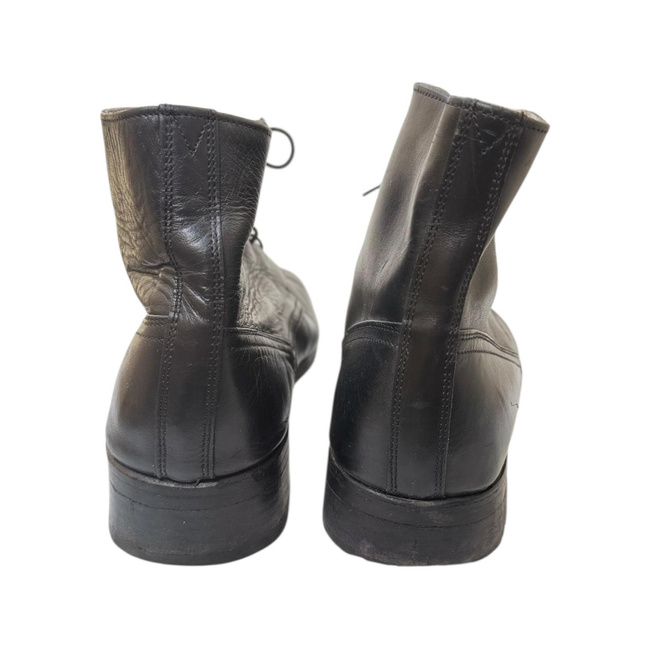 Ghete din piele cu siret - Surplus Militar Armata Romana - Negre - In stare buna