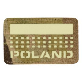 PATCH POLONIA (cu steag) - 50 x 80 mm - LASER CUT - MULTICAM/GID - M-TAC