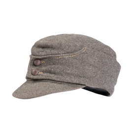 Authentic military cap - winter model - Swedish army surplus - Gray - Used