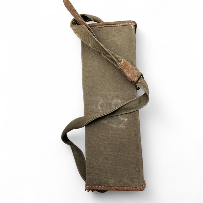Patriotic Guards Medical Bag - Red Cross - Communist Era R.S.R. - Romanian Army Military Surplus - OD Green - In Good Condition