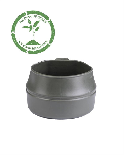 COLLAPSIBLE CUP - FOLD-A-CUP - OD GREEN - 200 ML