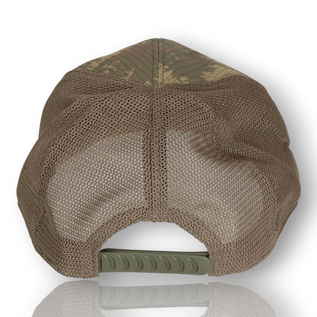Sapca de campanie  - RipStop - Cu insertie din plasa - Surplus Militar Armata Turciei - Verde OD/Camuflaj Turcesc M2008 - Ca Noua