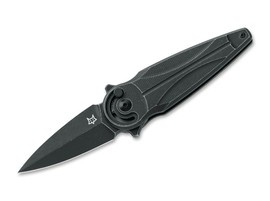 CUTIT DE BUZUNAR - "SATURN ALUMINIUM" - Fox Knives® - NEGRU
