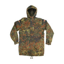 JACHETA PARKA - SURPLUS MILITAR DE LA ARMATA GERMANA - FLECKTARN CAMO - UZATA
