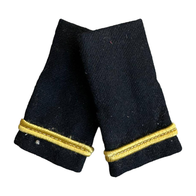 OFFICER RANKS, MAPN - SECOND LIEUTENANT WITHOUT A MARK, BLACK CITY - MILITARY SURPLUS ROMANIAN ARMY - IN GOOD CONDITION 