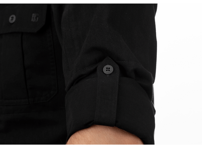 BUTTON UP PICEA SHIRT LS - CLAWGEAR® - BLACK