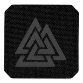 PATCH VALKNUT LASER CUT - BLACK/GREY - M-TAC