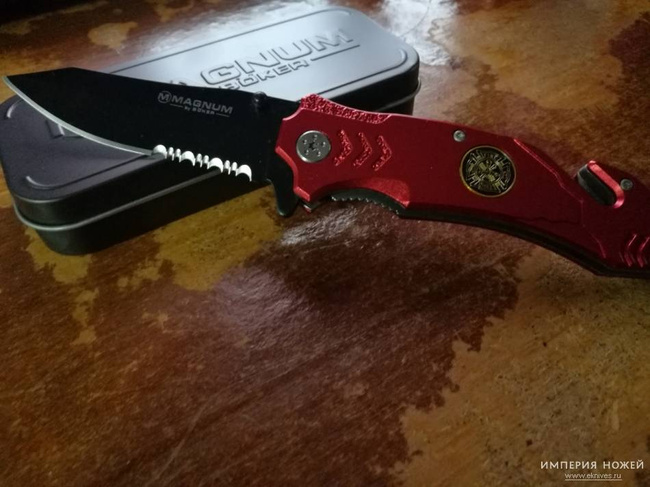 Pocket knife Fire Fighter - Red - Magnum by Boker