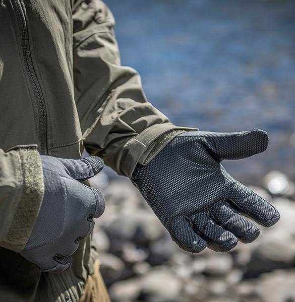 WINTER GLOVES - 3M THINSULATE - IMPACT DUTY MK2 - Helikon-Tex® - OLIVE GREEN/BLACK