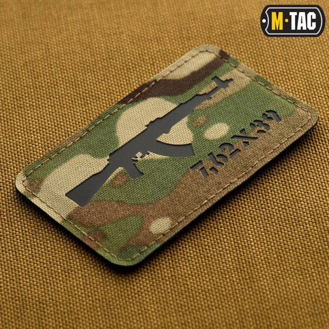 PATCH AKM 7,62 x 39 LASER CUT - MULTICAM/NEGRU - M-TAC