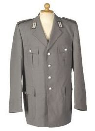 UNIFORM JACKET - GERMAN ARMY - GREY - USED - 46-52