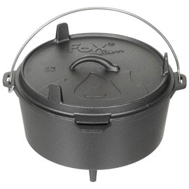 OALĂ DIN FONTĂ - "DUTCH OVEN" - 5.7 L - NEGRU - FOX® Outdoor