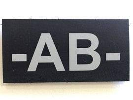 Plasture, emblema sange - patch - NEG AB