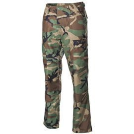 Pantaloni US BDU Woodland - cu intaritura la genunchi si la sezut