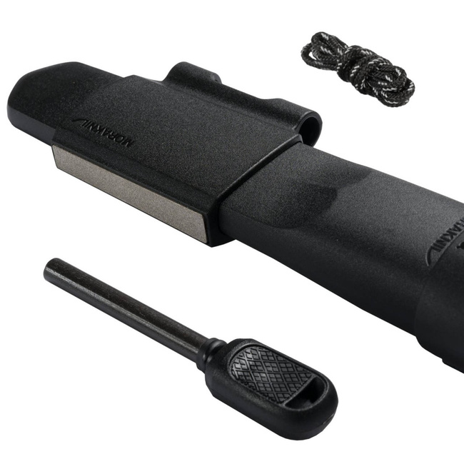 GARBERG BLACKBLADE™ WITH SURVIVAL KIT (C) - MORAKNIV® - BLACK (ID 13915)
