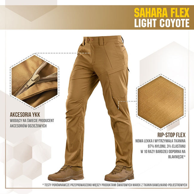 Sahara Flex Tactical Pants - Coyote - M-Tac