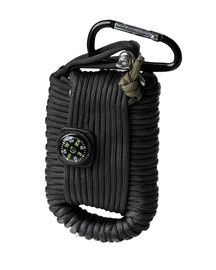 Kit mare paracord pentru supravietuire Negru