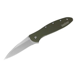 CUTIT CU DESCHIDERE ASISTATA LEEK OLIVE - KERSHAW