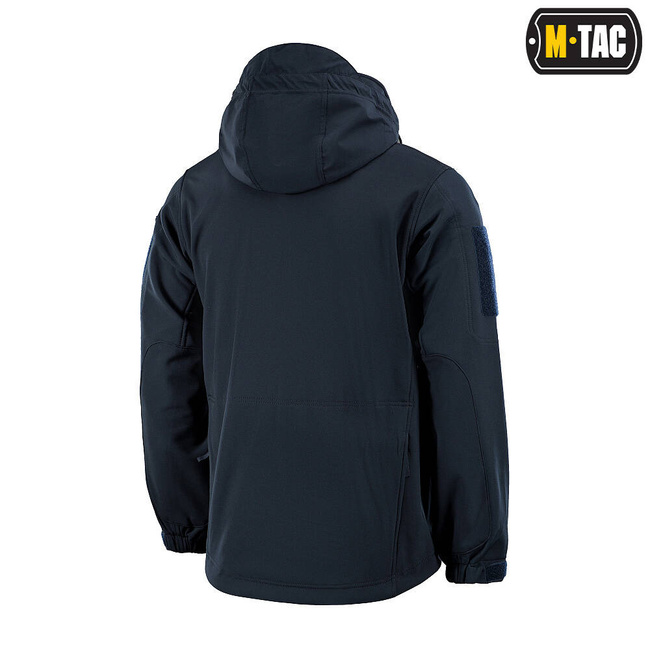 JACHETA SOFTSHELL - M-TAC - BLEUMARIN INCHIS - CU PANOURI VELCRO SI EPOLETI