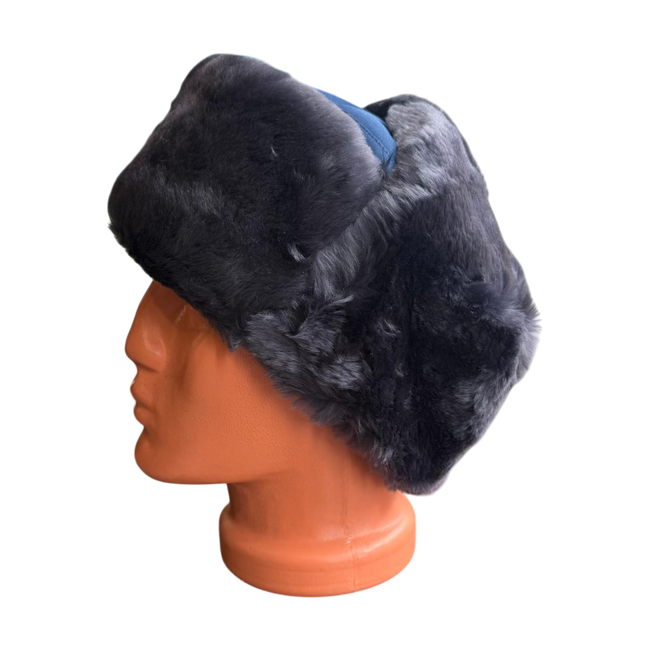 Fur hat, Cold War era, Romanian Army Surplus - Dark blue