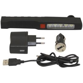 Lanternă LED reîncărcabilă, neagra