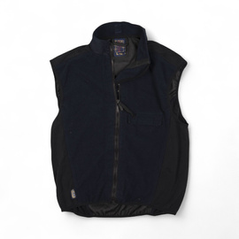 Snickers fleece vest - German army surplus - Navy blue - Used