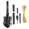 DELUXE MULTIFUNCTIONAL SHOVEL WITH COVER - BLACK