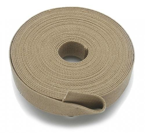 COARDA KHAKI COTTON ROLL WEBBING (30 x 1.8 MM) - 1 METRU