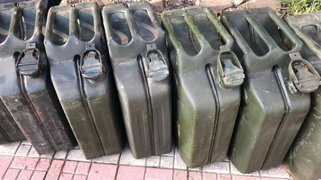 CANISTRA METALICA - 20 L - SURPLUS MILITAR ARMATA ROMANA - IN STARE BUNA