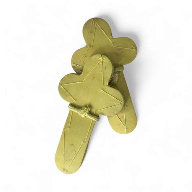 Ceremonial military ranks with braiding (set of 2) - RSR period - Military surplus from the Romanian Army