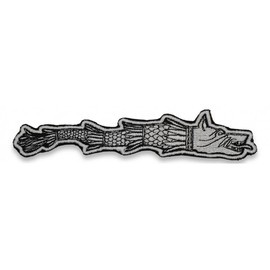 EMBLEMA LUPUL DACIC, CU APLICARE PRIN COASERE - 13.5x2.8 CM