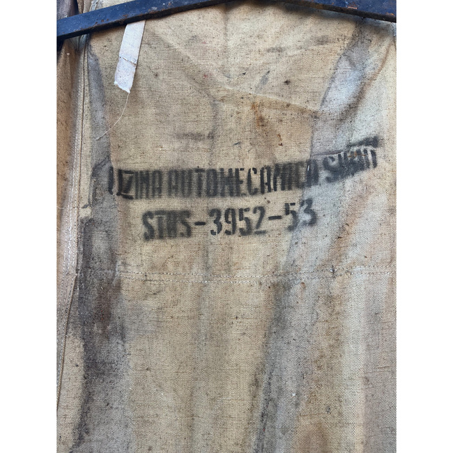 TARGA SANITARA VINTAGE DIN LEMN - 1965-1980 - SURPLUS MILITAR ARMATA ROMANA - IN STARE BUNA