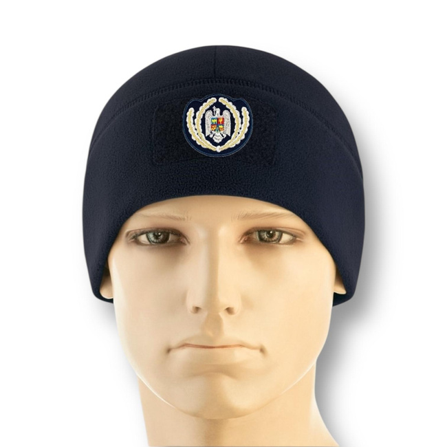 Caciula de iarna din fleece cu coifura pentru Subofiteri Jandarmeria Romana IJJ/IGJR - Bleumarin Inchis - M-TAC