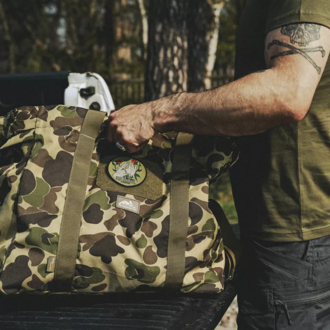 FIELD TOTE BAG - 55L - CORDURA 500D - DETACHABLE SHOULDER STRAP - INTERIOR ORGANIZER - HISTORICAL PRINT - DUCK HUNTER - HELIKON-TEX